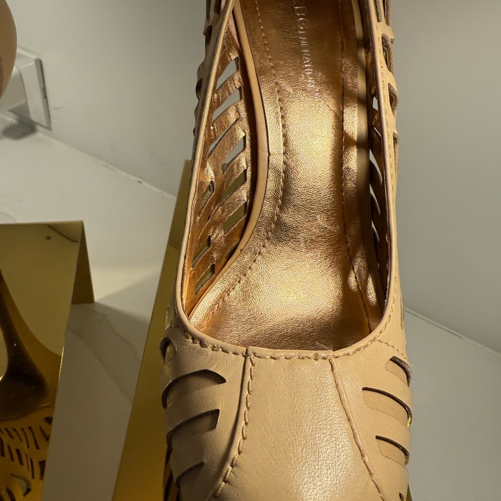 Elegant Cutout High Heels - Tan - Picture 5 of 8